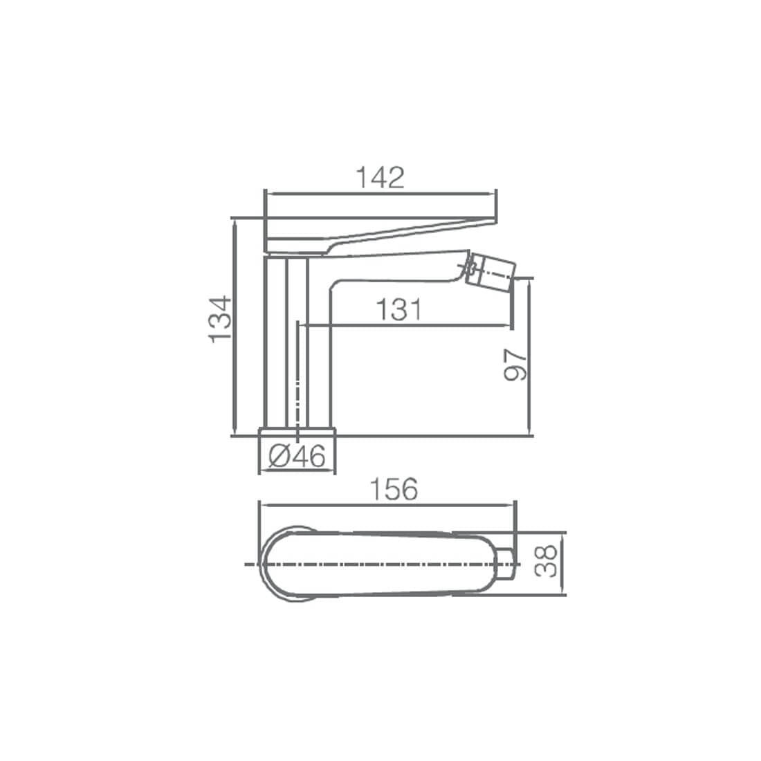 Grifo bide monomando Dinamarca