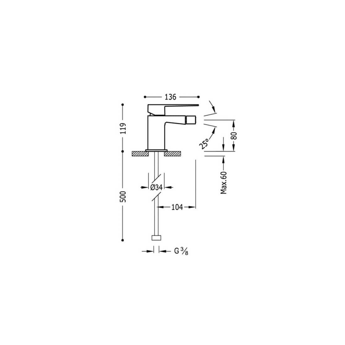 Grifo negro mate Slim Exclusive
