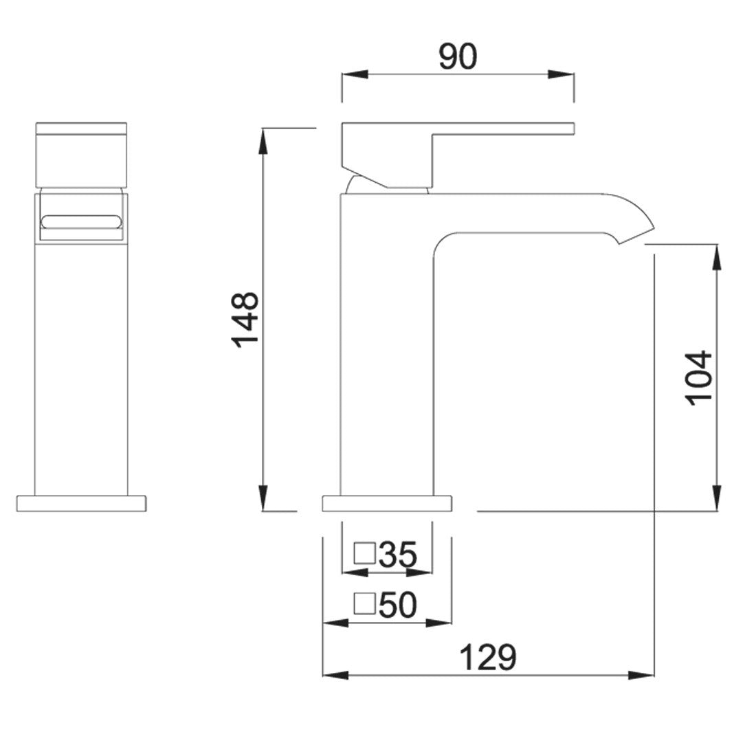 Grifo lavabo Cascada