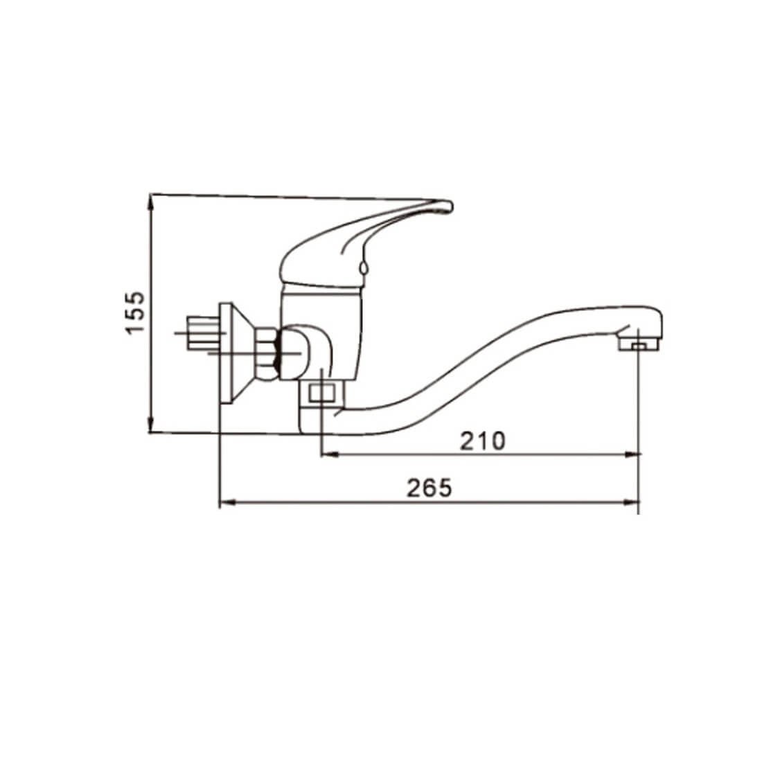 Grifo Cocina caño bajo