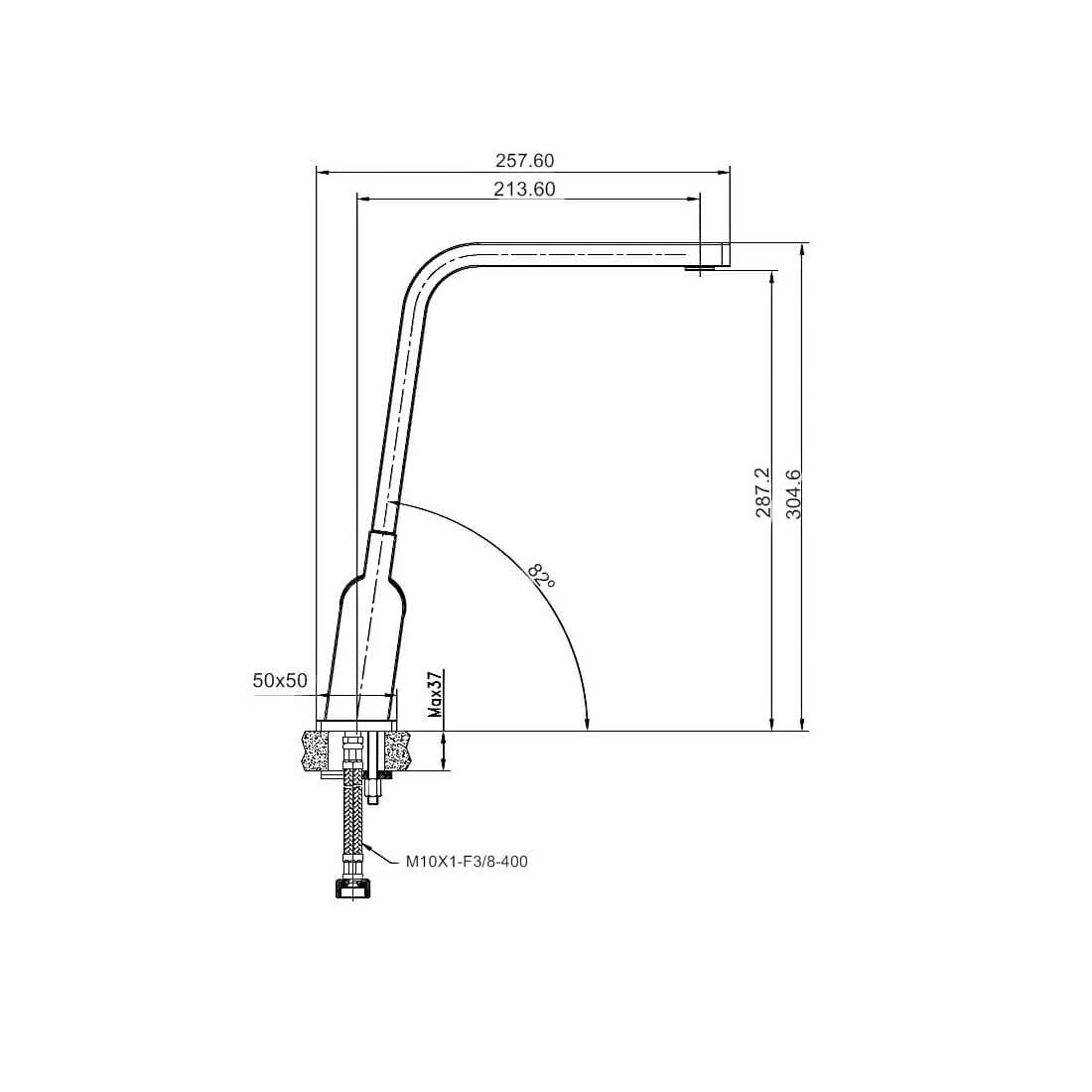 Grifo de cocina Keops cromo