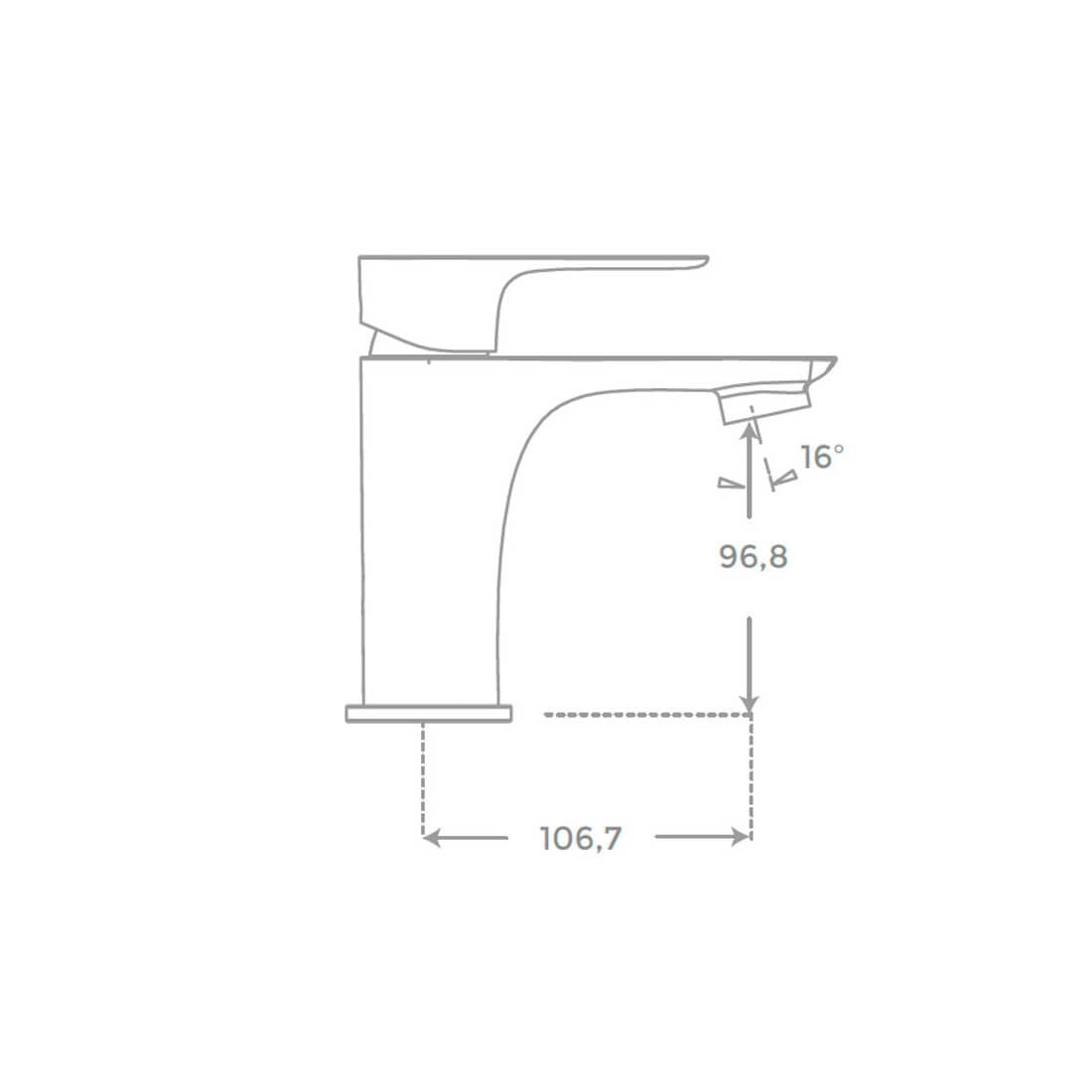Grifo de lavabo Flat mate