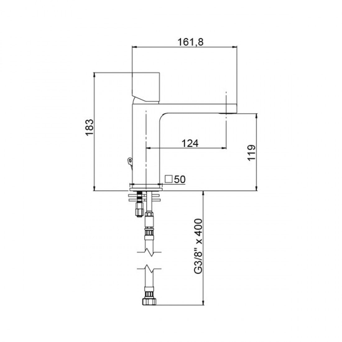 Grifo de lavabo monomando 35 mm QB