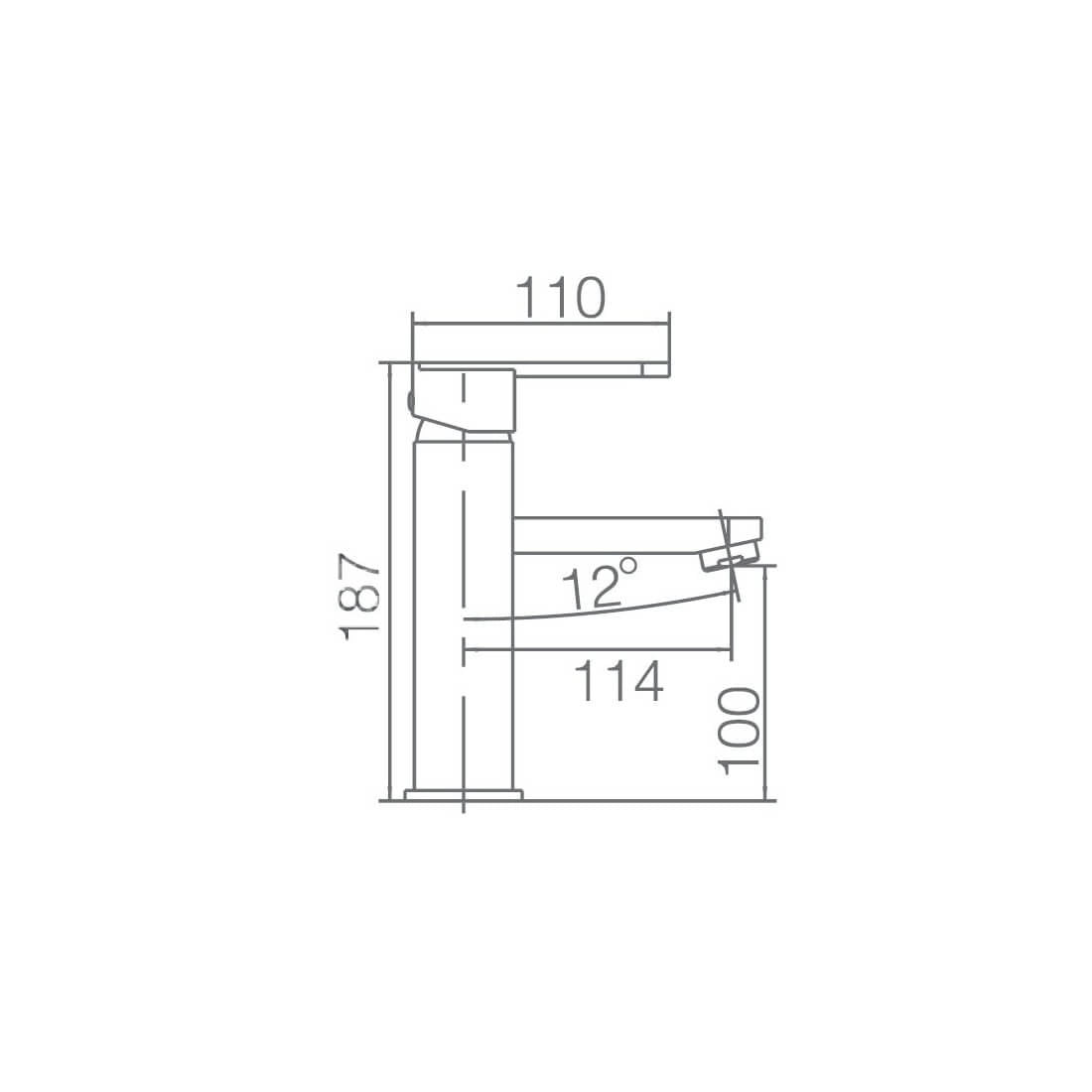 Grifo de lavabo monomando negro
