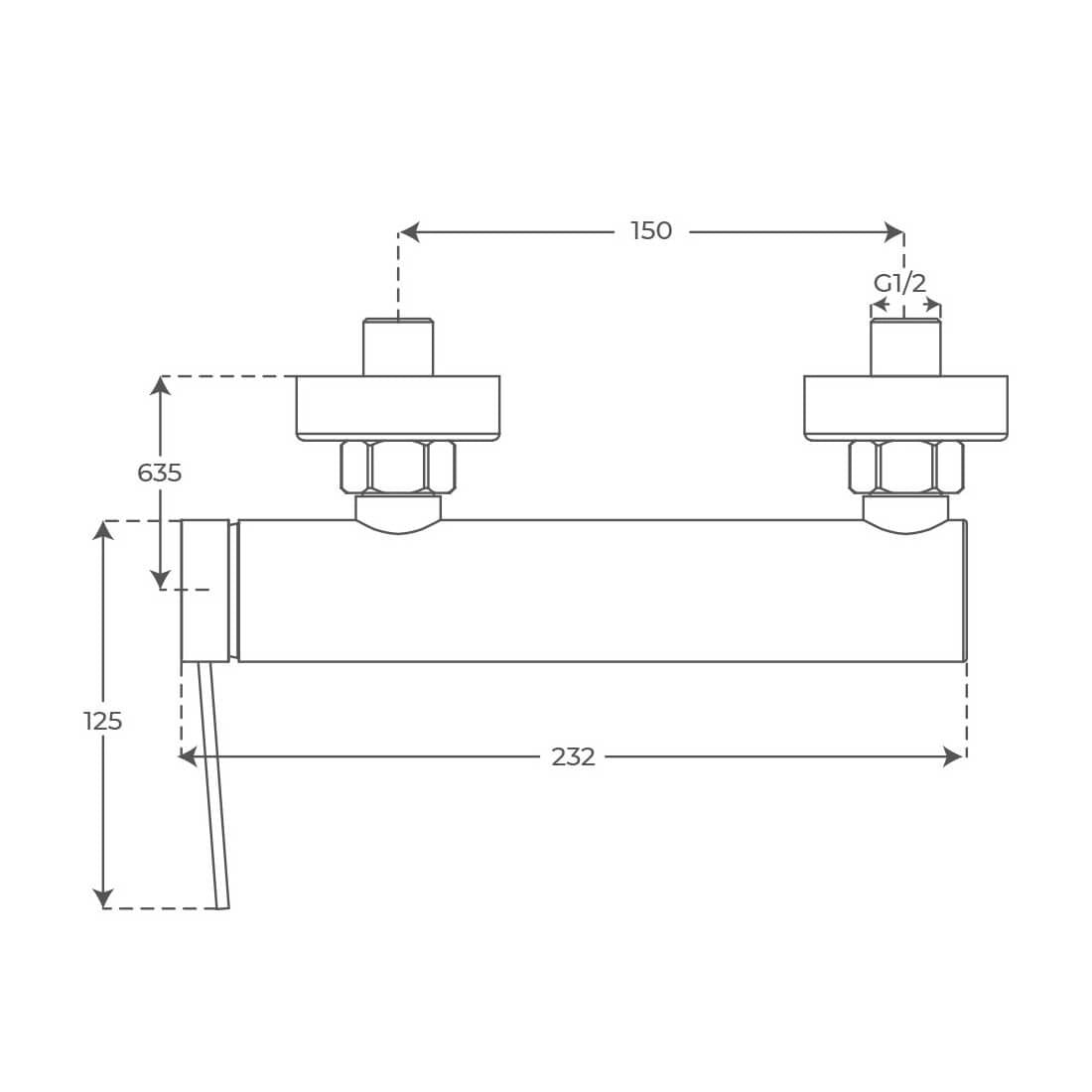 Grifo monomando de ducha Otto
