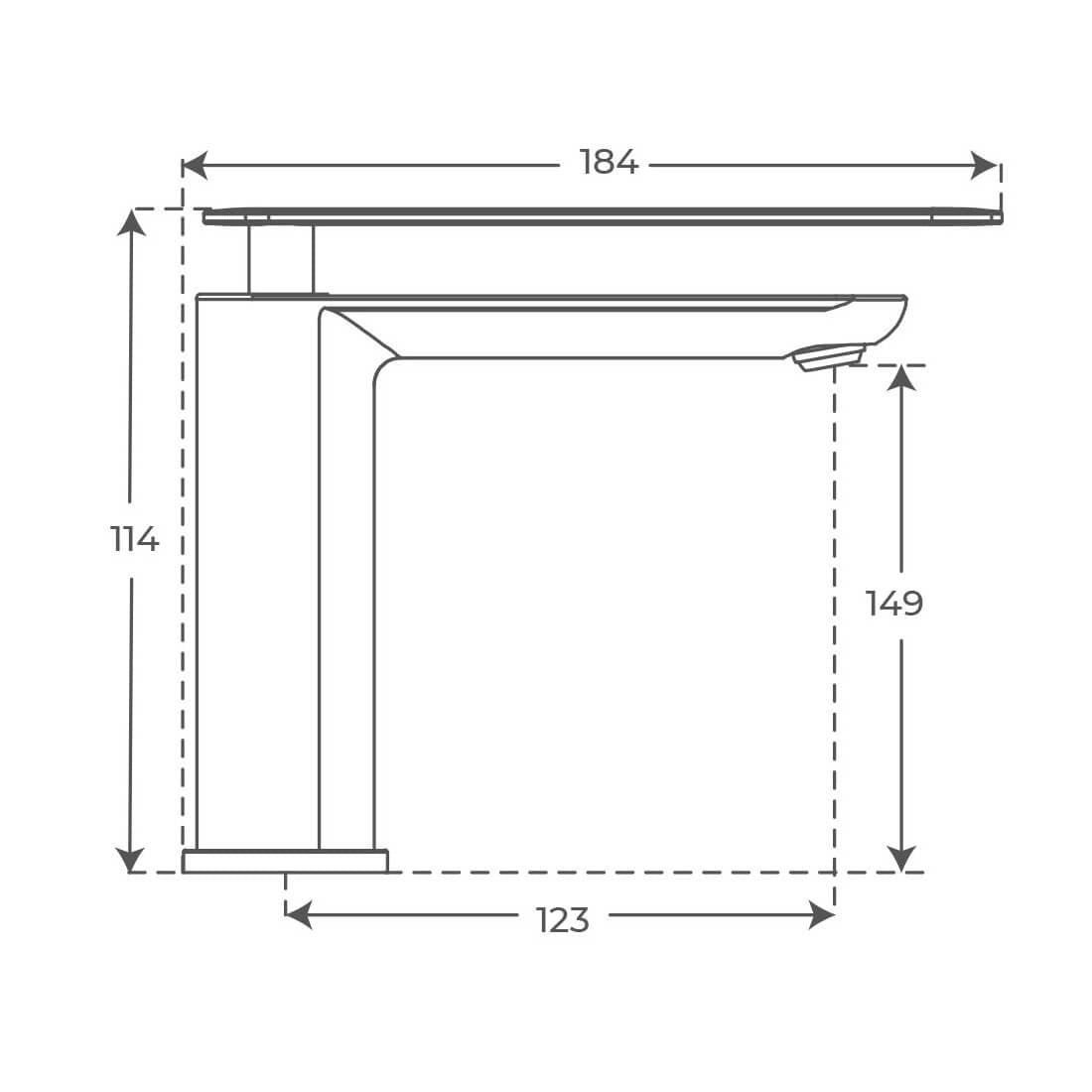 Grifo monomando de lavabo Foggy