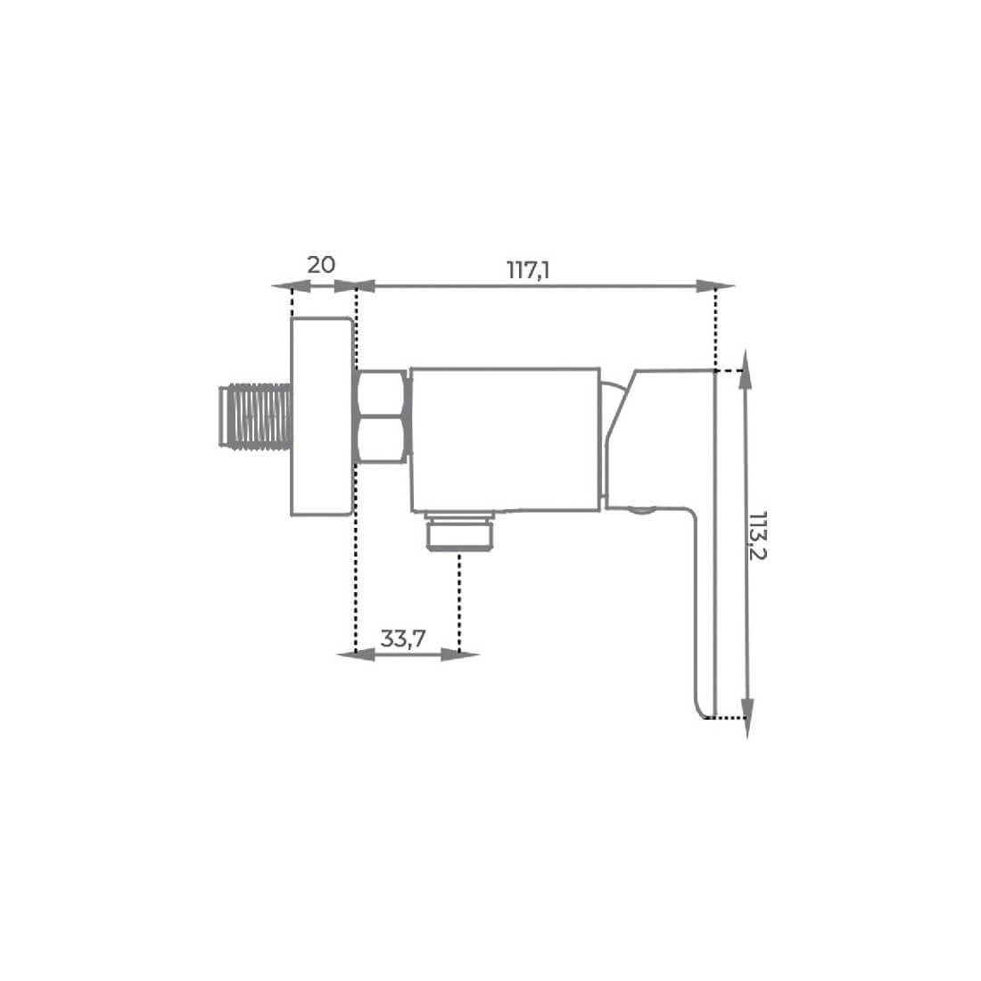 Grifo monomando ducha Berna