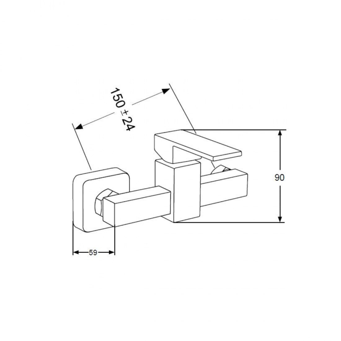 Grifo monomando ducha Twist