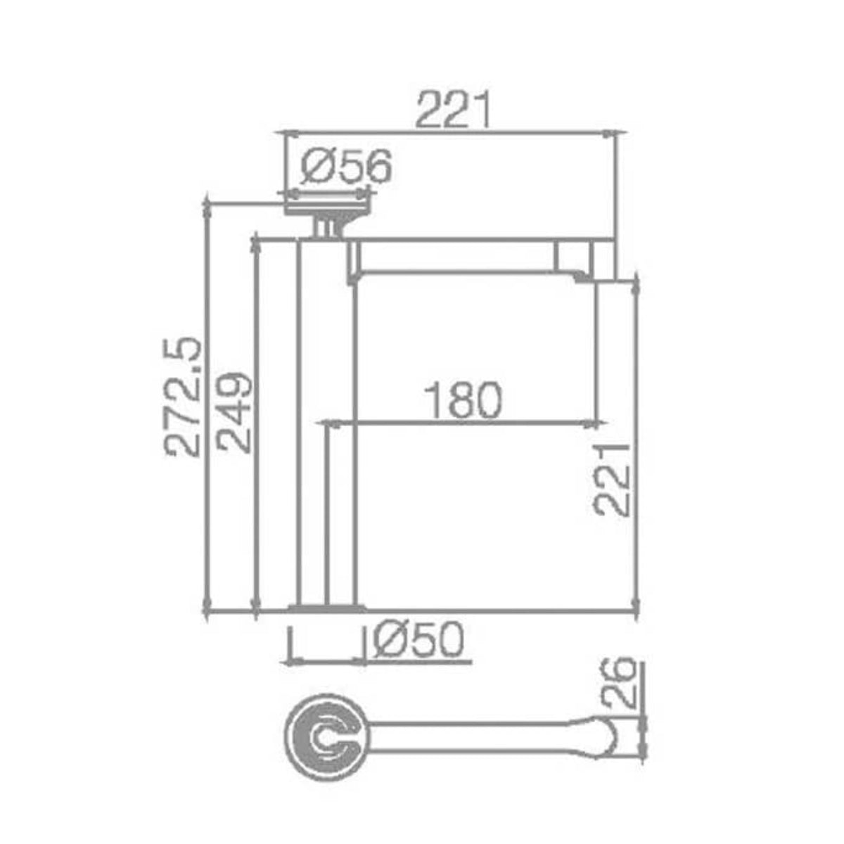 Grifo negro caño alto Olimpo
