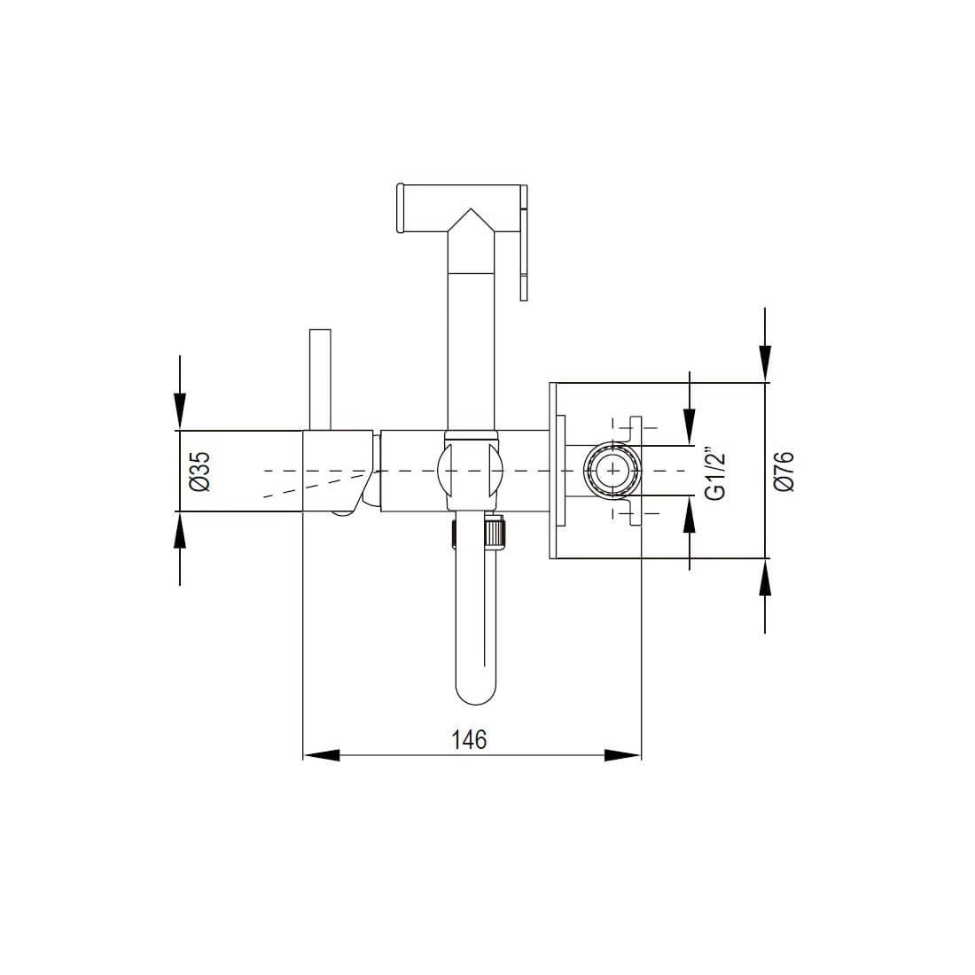 Grifo para inodoro Taus
