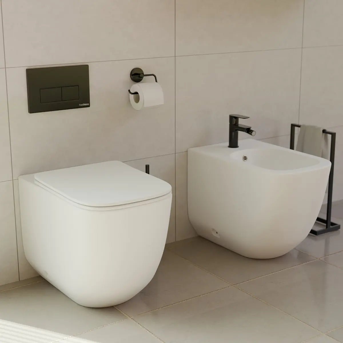 Inodoro compacto blanco Zen - Thebath