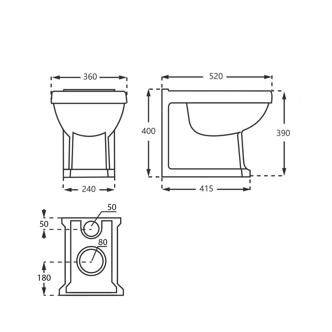 Inodoro compacto Clásico York Style