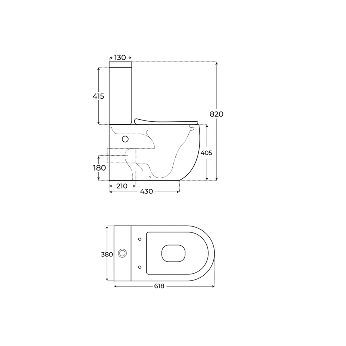 Inodoro de cerámica Gales - Thebath