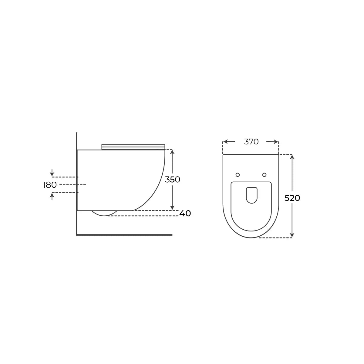 Inodoro suspendido Elba - Thebath