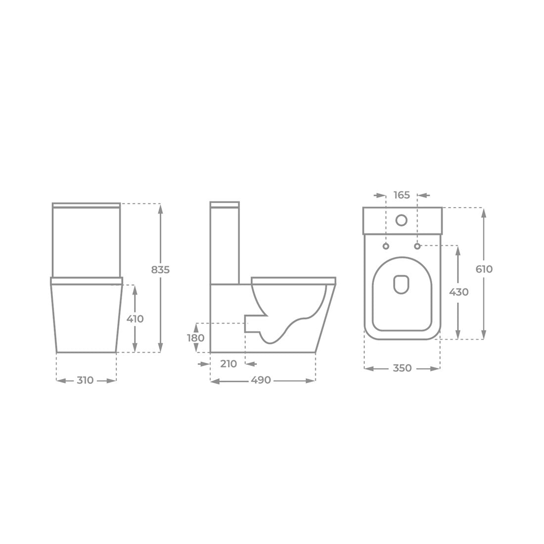 Inodoro tanque bajo Cyril