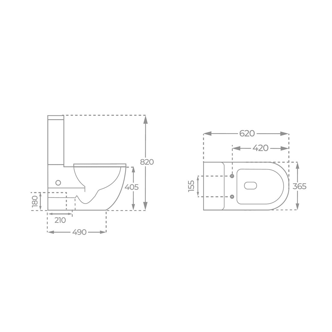 Inodoro tanque bajo Zira Mate
