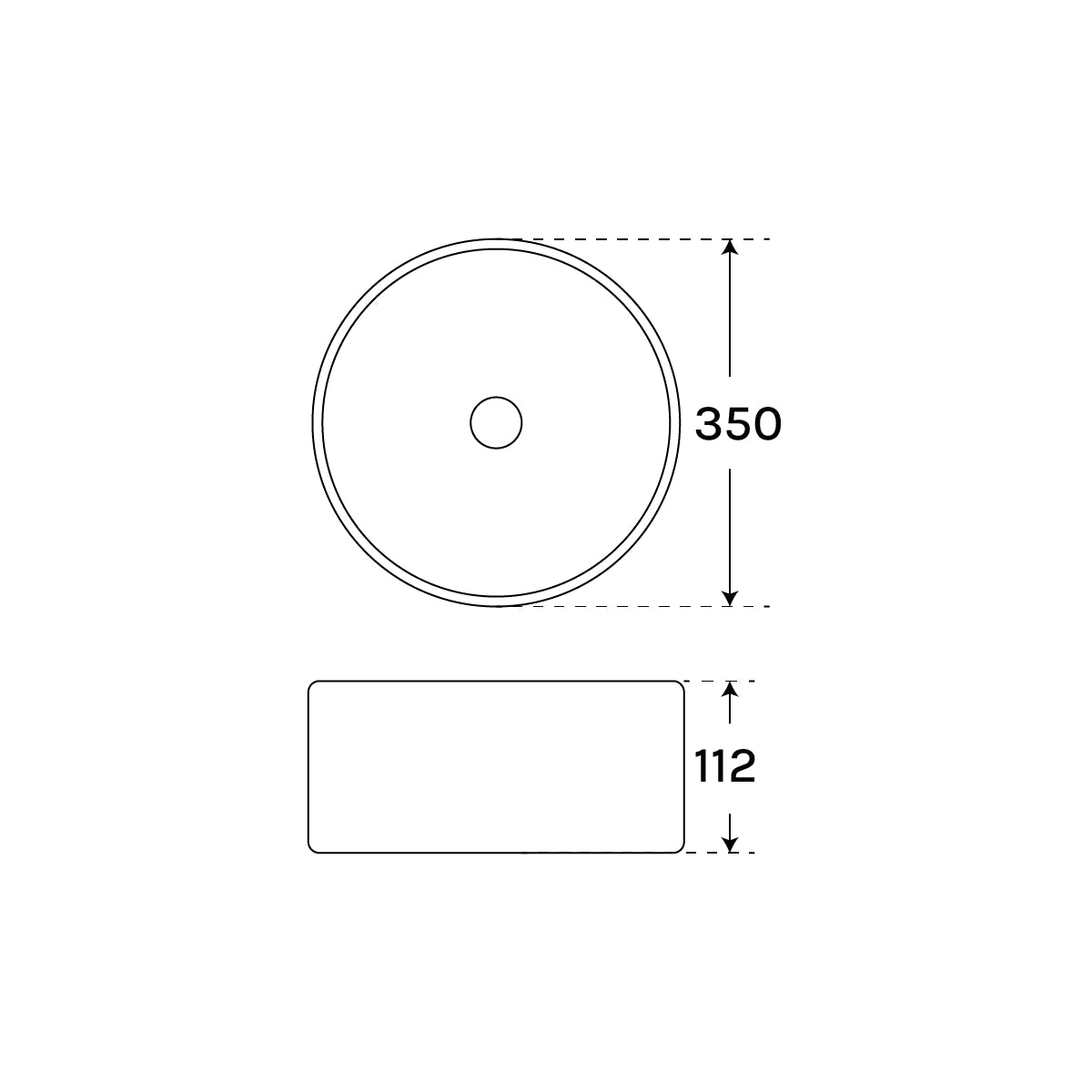 Lavabo baño redondo Moeris - Thebath