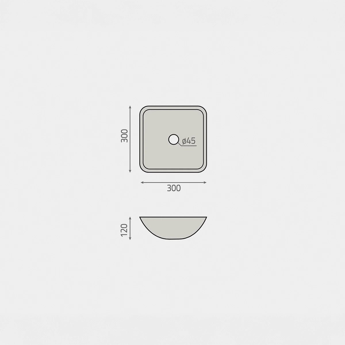 Lavabo con encimera integrada Oregón - Thebath