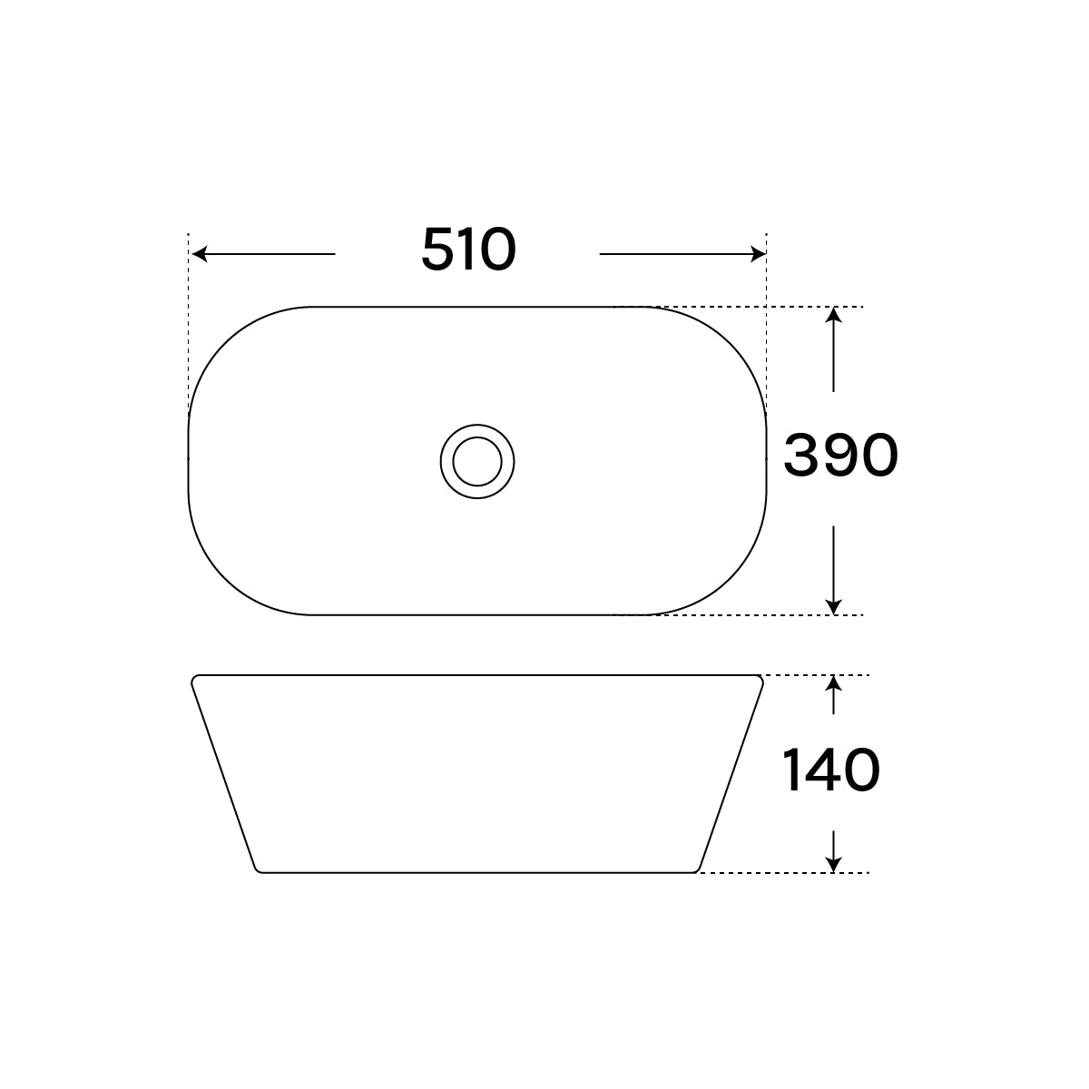 Lavabo de baño sobre encimera marrón Oriol - Thebath