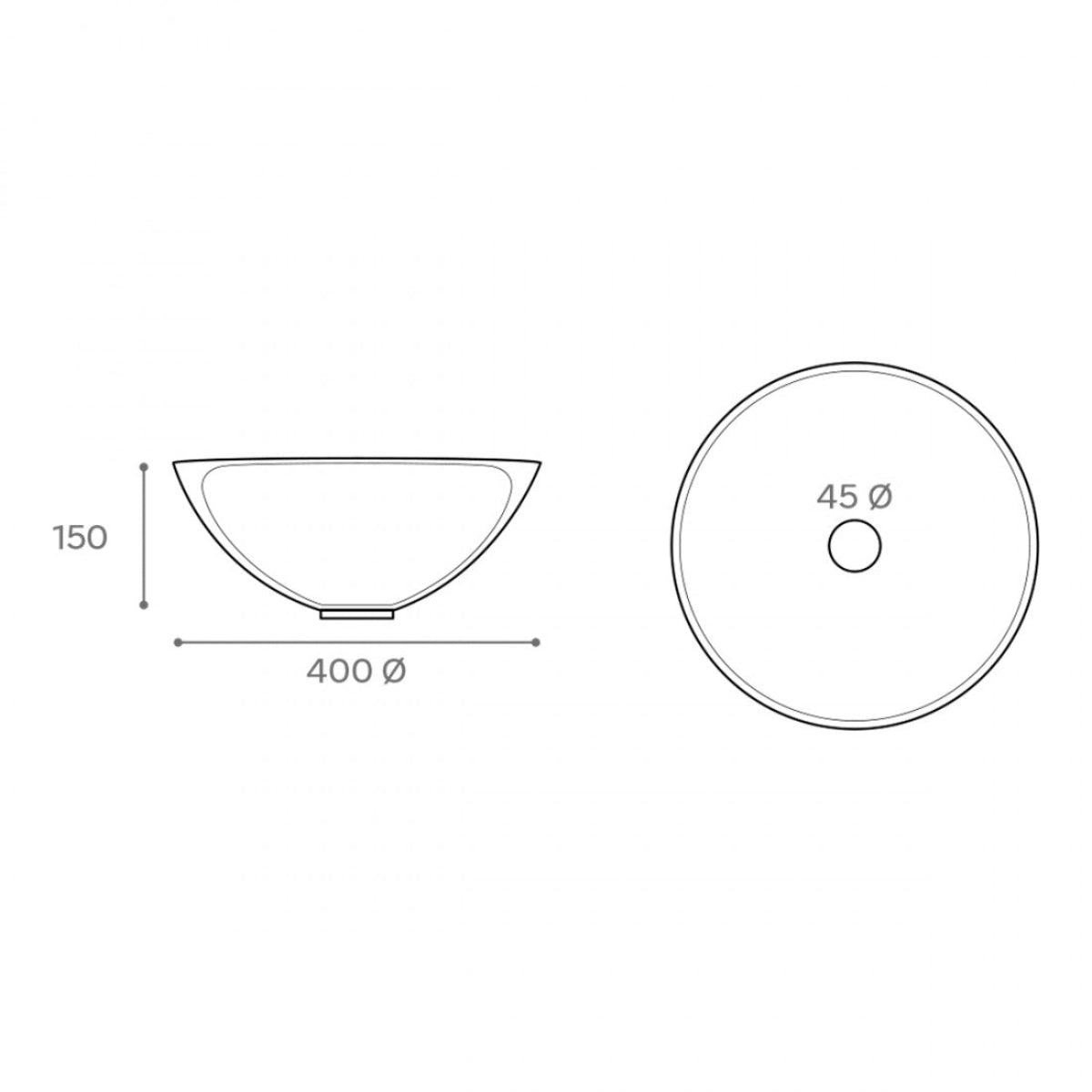 Lavabo de mármol beige Belenus