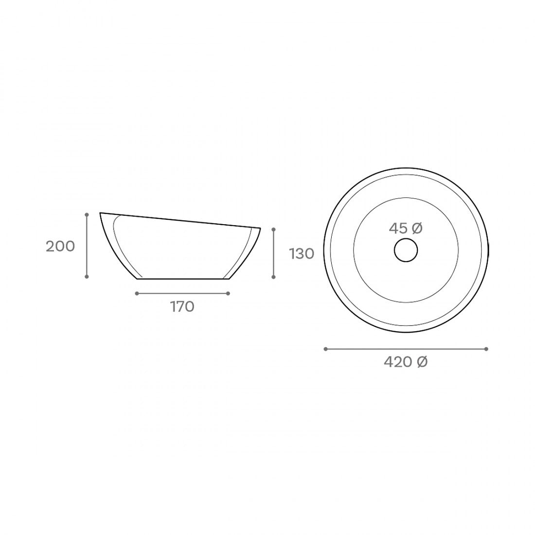 Lavabo de mármol fino Adwa
