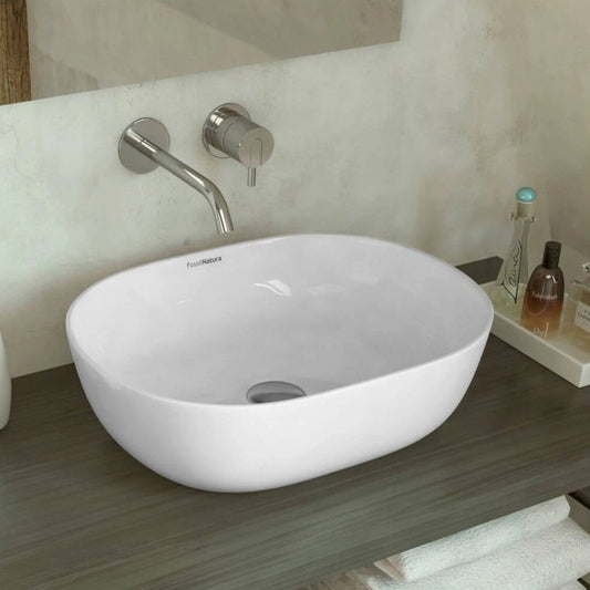 Lavabo cerámica sobre encimera Yaco