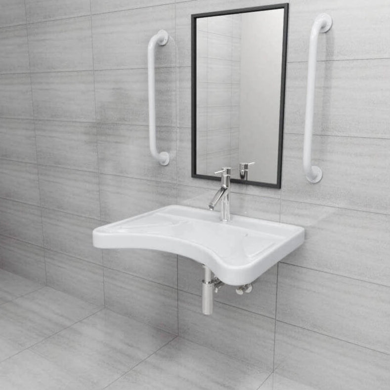 Lavabo PMR con fijaciones