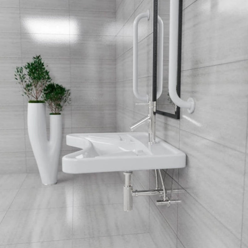 Lavabo PMR con fijaciones