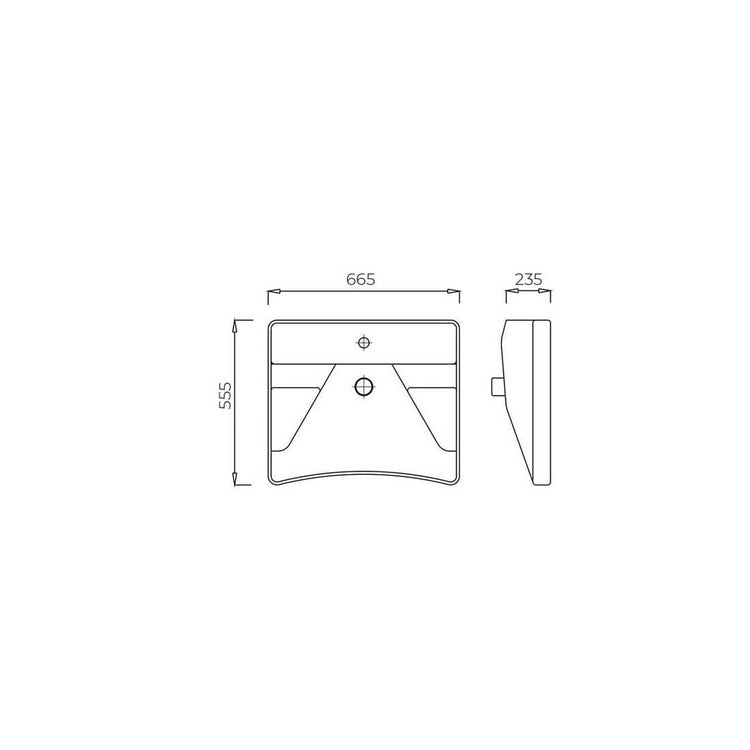 Lavabo PMR con fijaciones