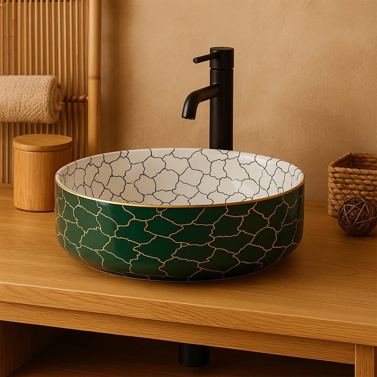 Lavabo redondo sobre encimera Aura - Thebath