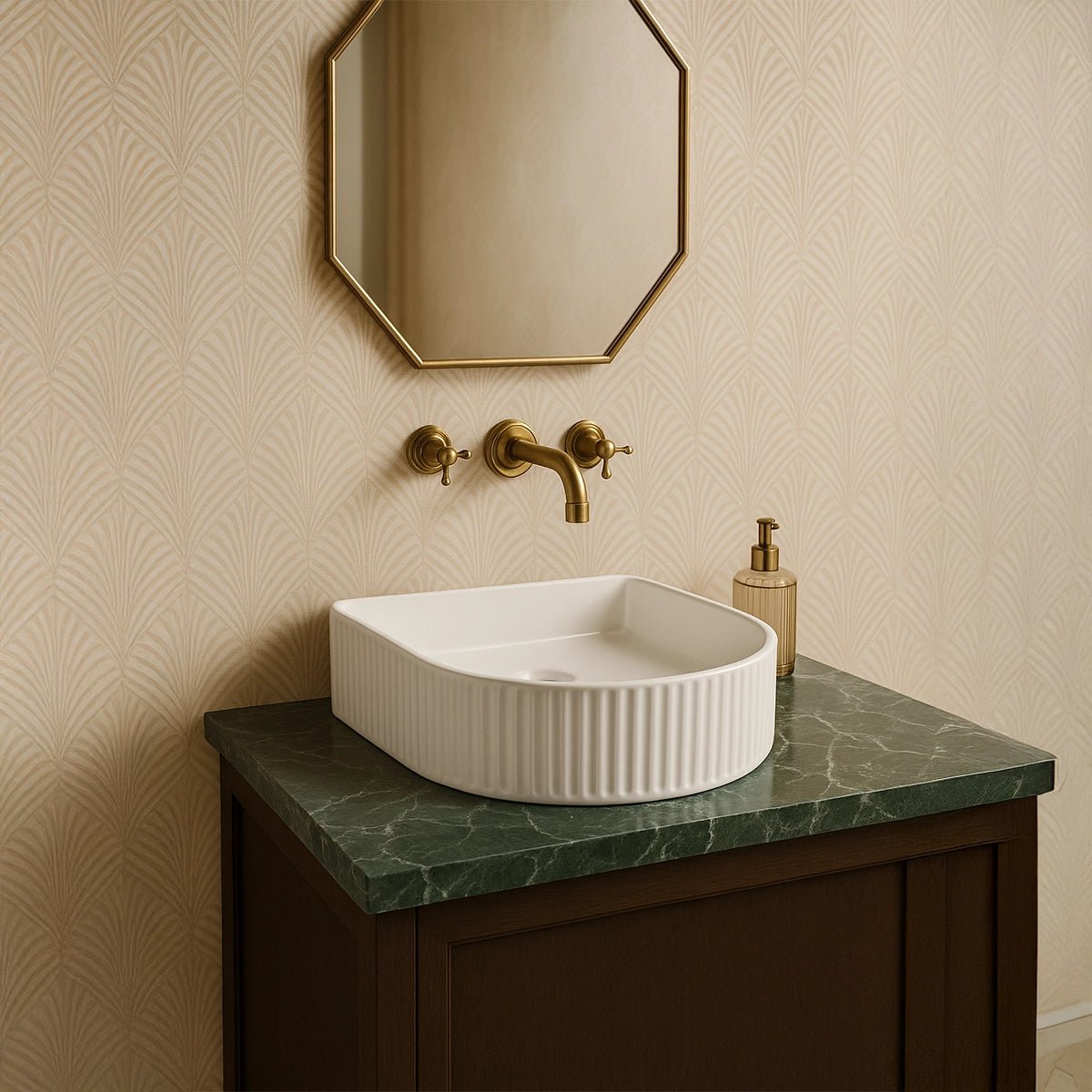 Lavabo sobrencimera semicircular Kona - Thebath