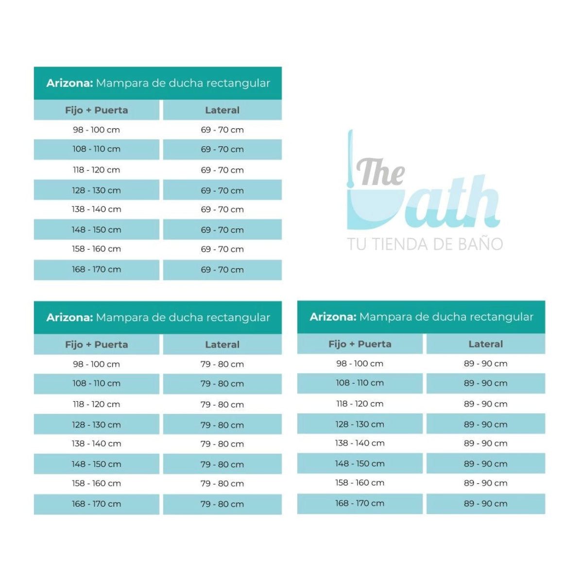 Mampara Arizona rectangular