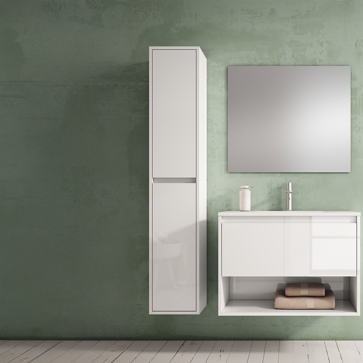 Mueble auxiliar de baño suspendido Yera - Thebath