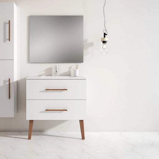 Mueble baño dos cajones Fusta - Thebath