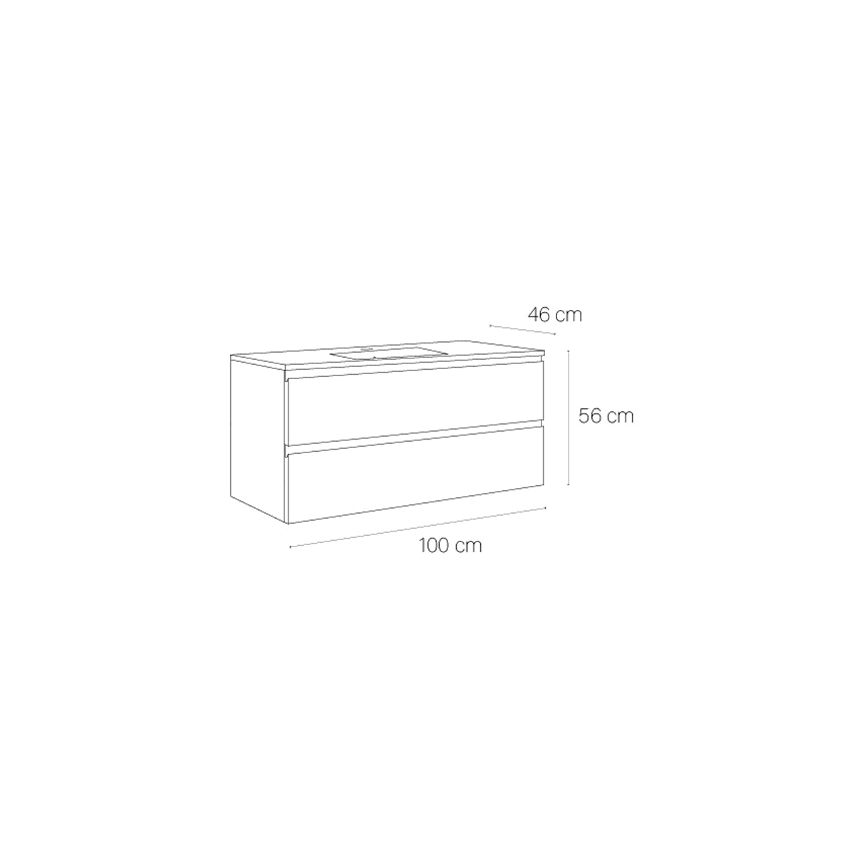 Mueble baño flotante Coral - Thebath