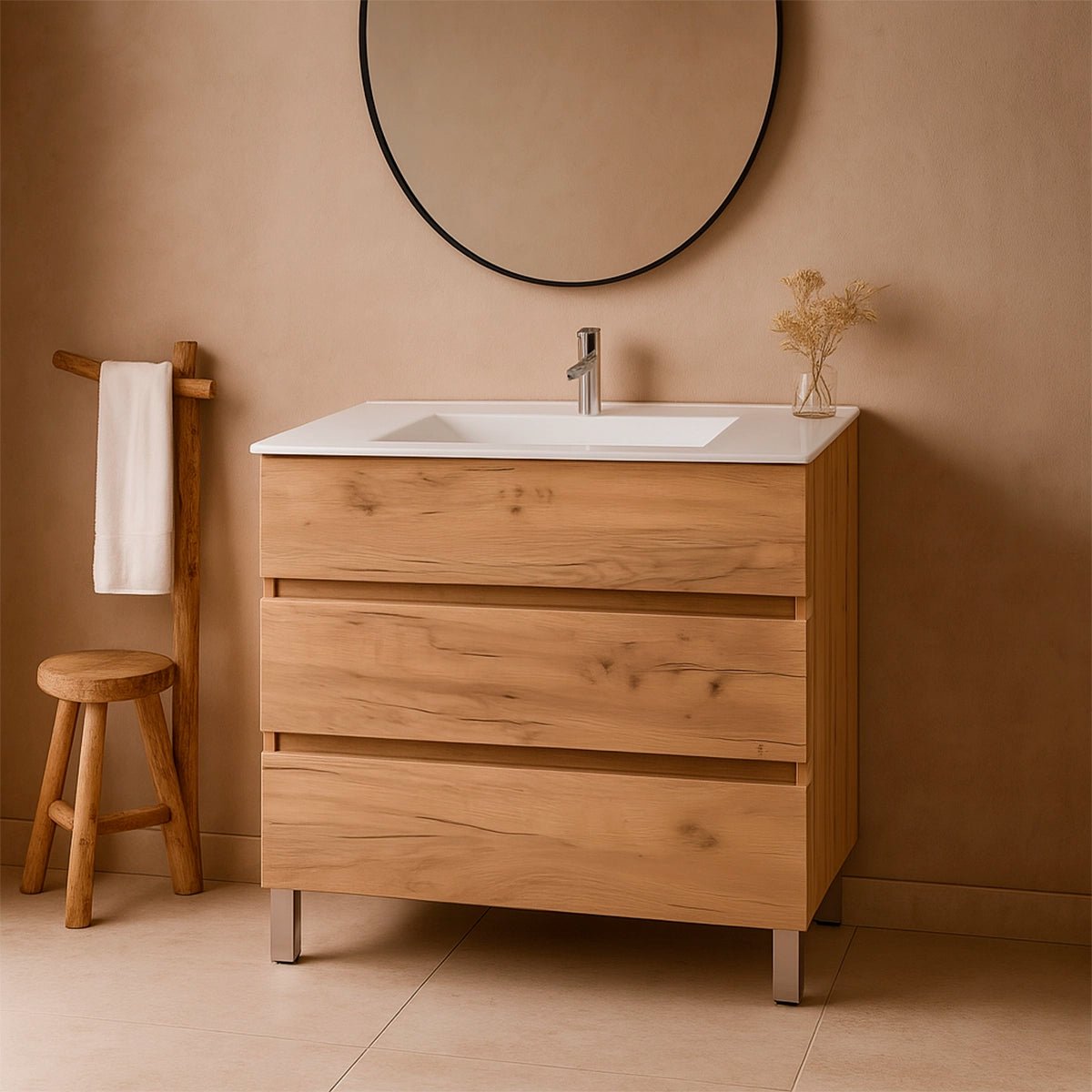 Mueble de baño con patas Triana – Estilo y gran capacidad