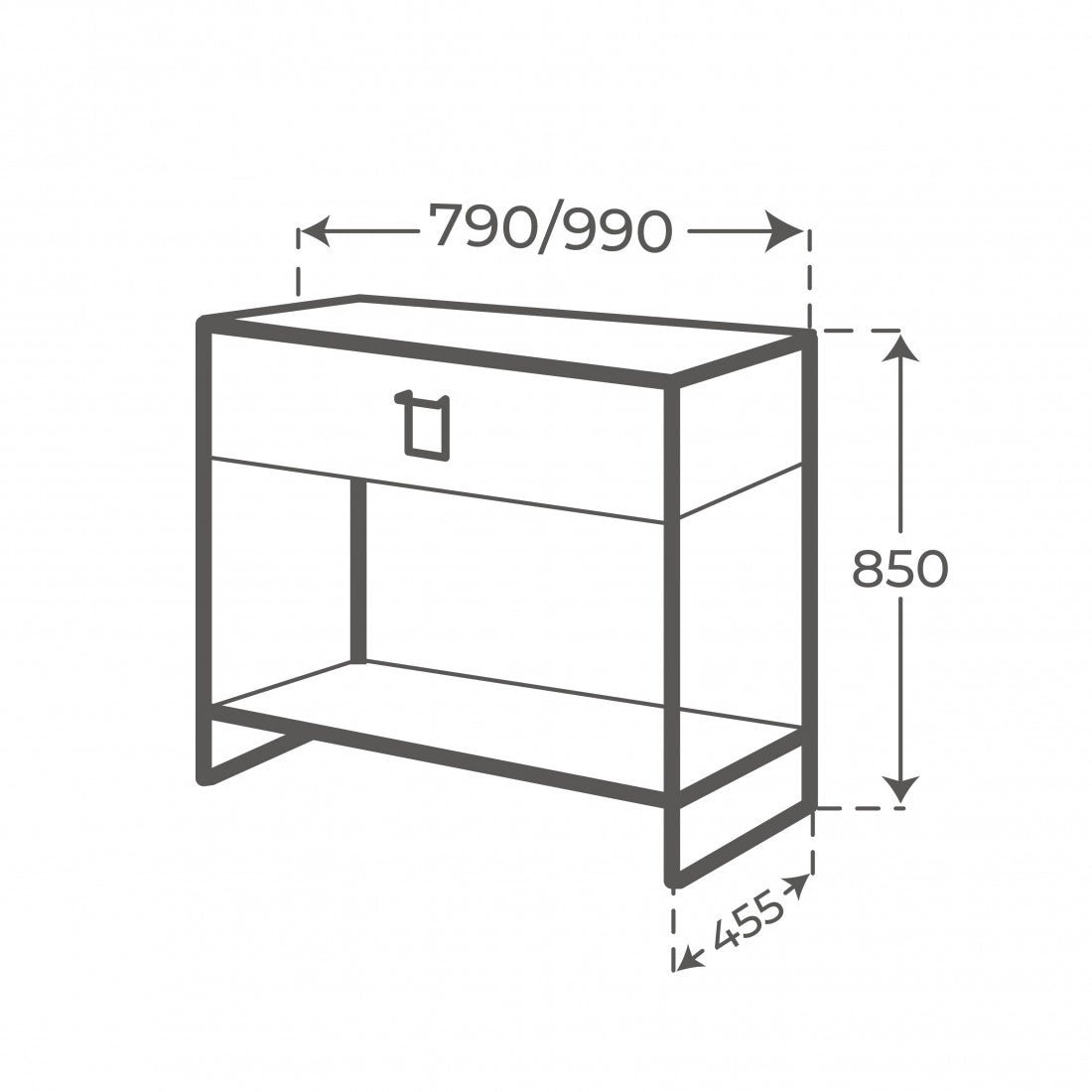 Mueble de baño un cajón Gorbea