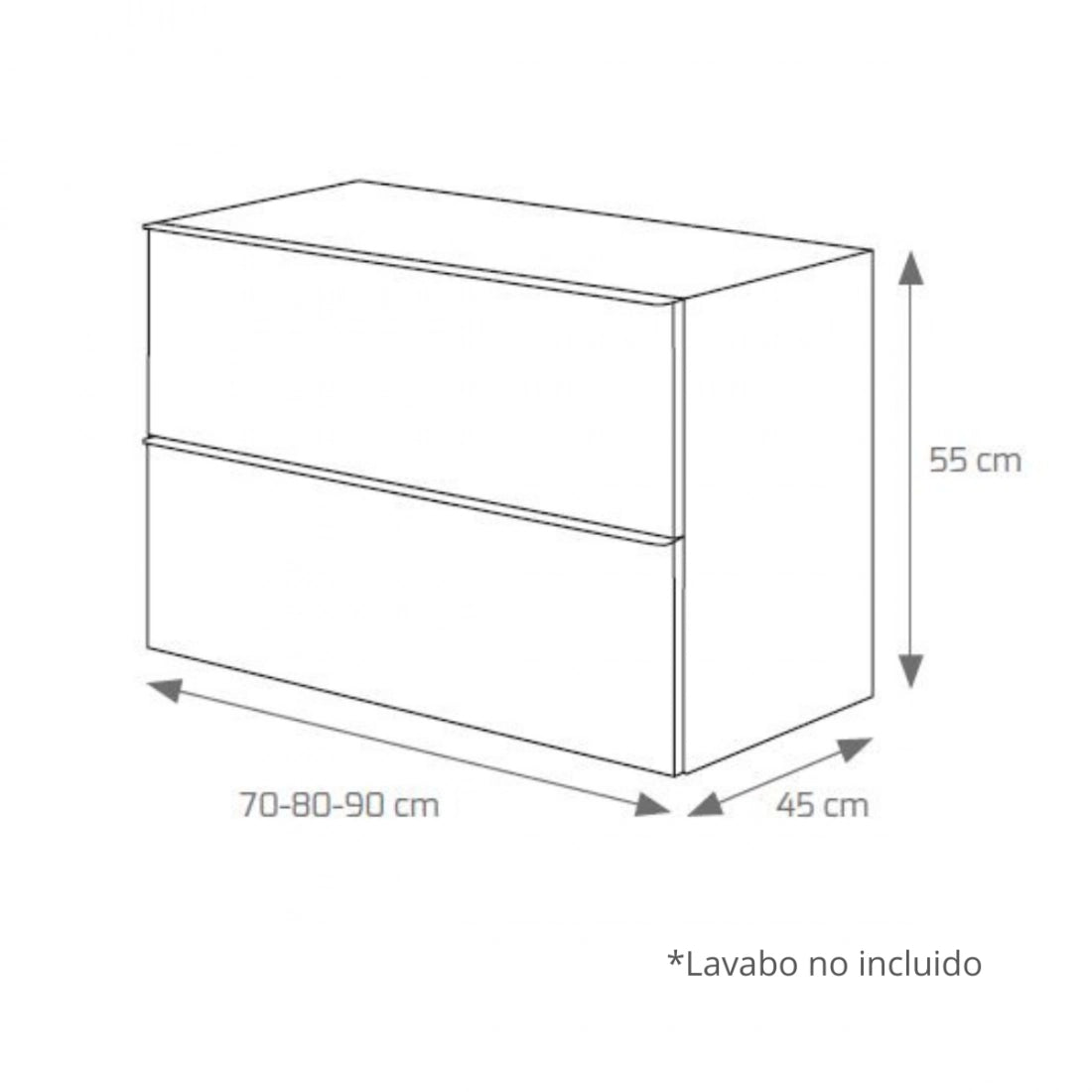 Mueble para baño con cajones Oasis