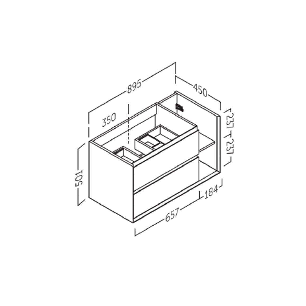 Mueble para cuarto de baño Hole - The Bath