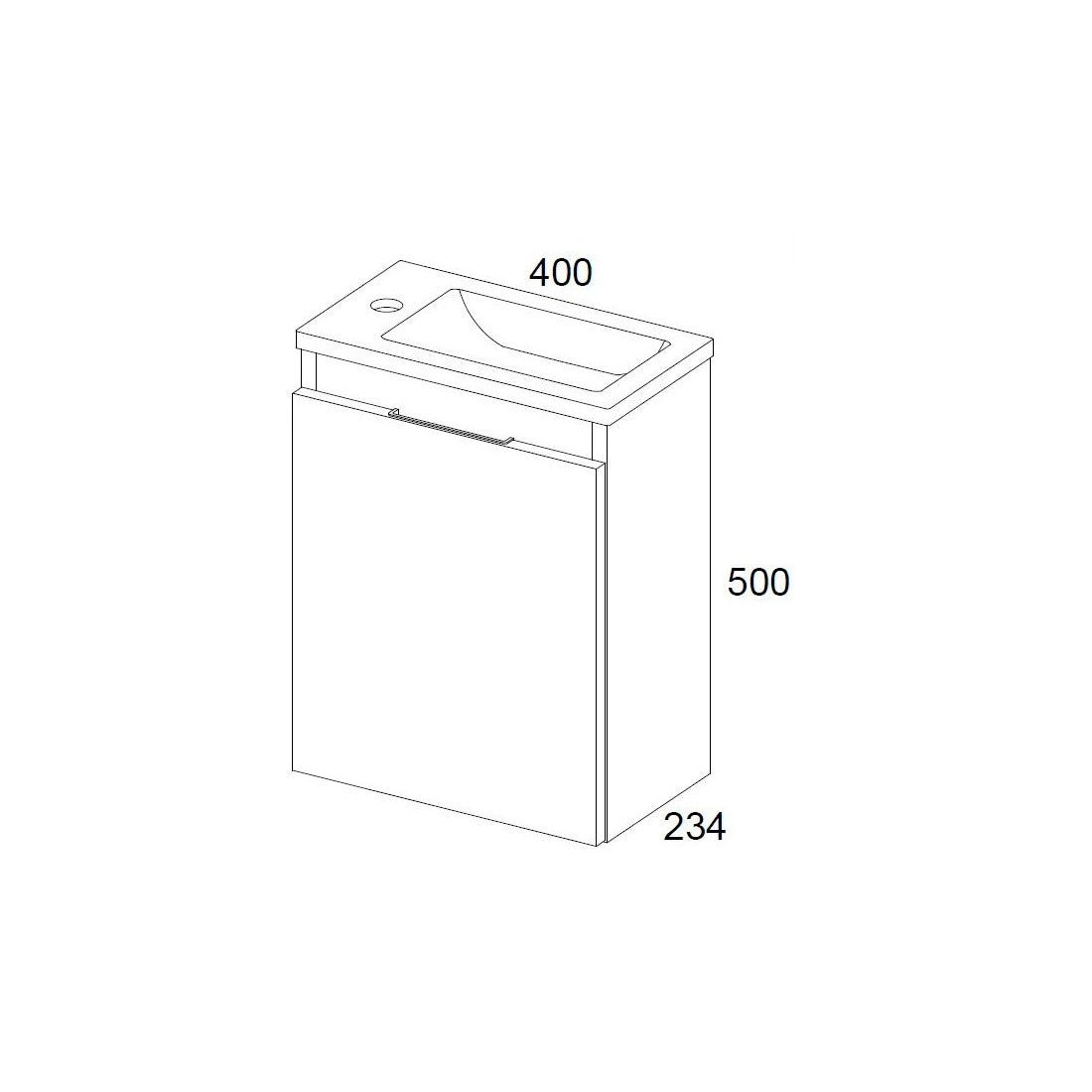 Mueble suspendido Hidra