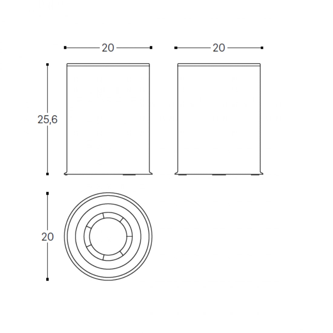 Papelera sin tapa 5L