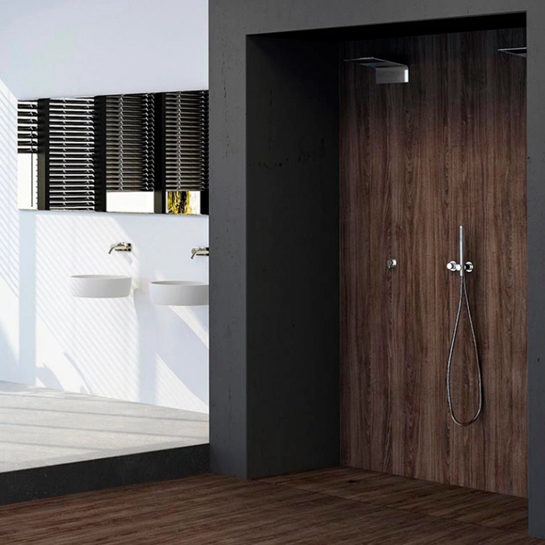 Plato de ducha resina con textura Pizarra Calobra