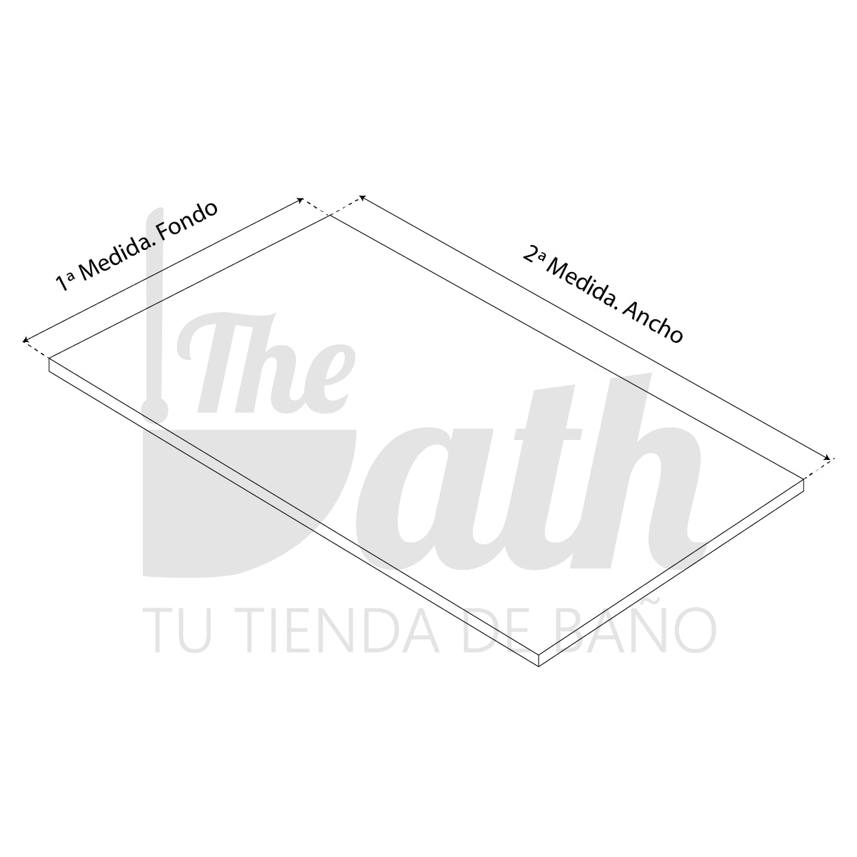 Plato ducha imitación mármol blanco Calobra - Thebath