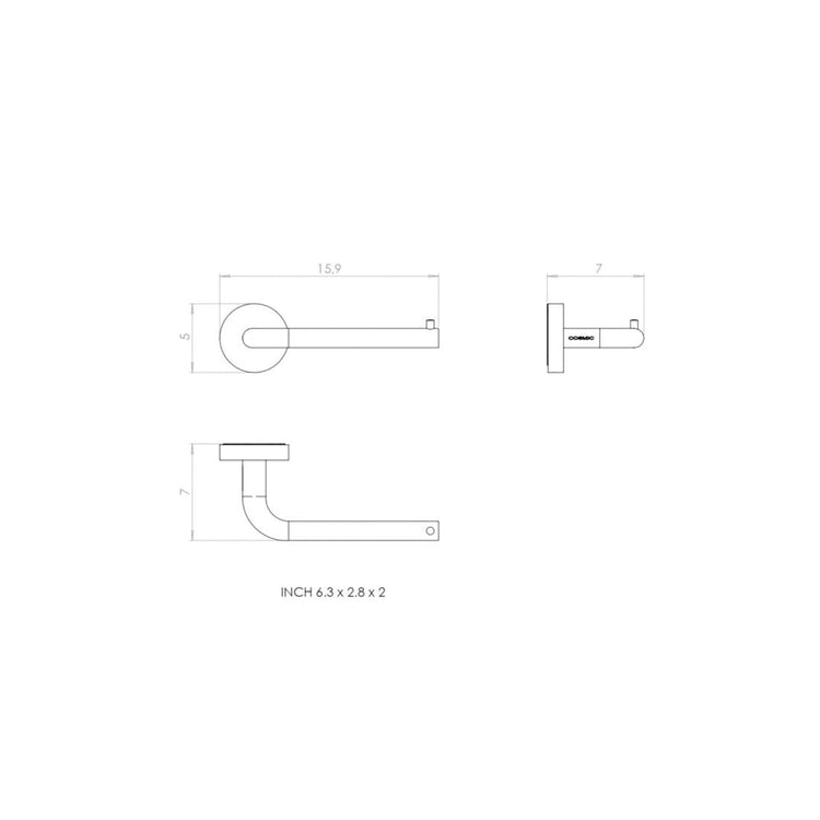 Porta rollo papel higiénico Geyser