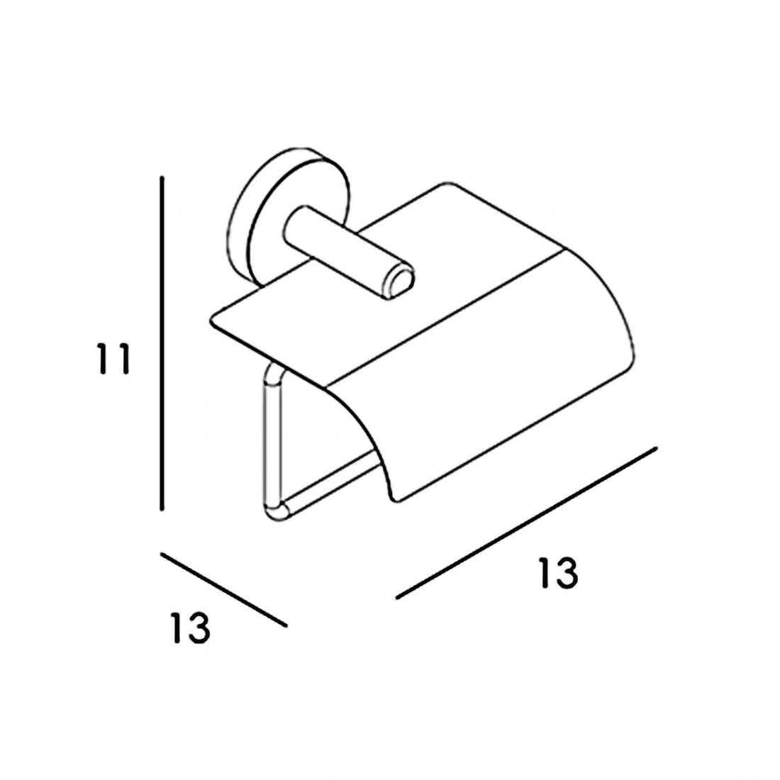 Portarrollos con tapa Eco 6500