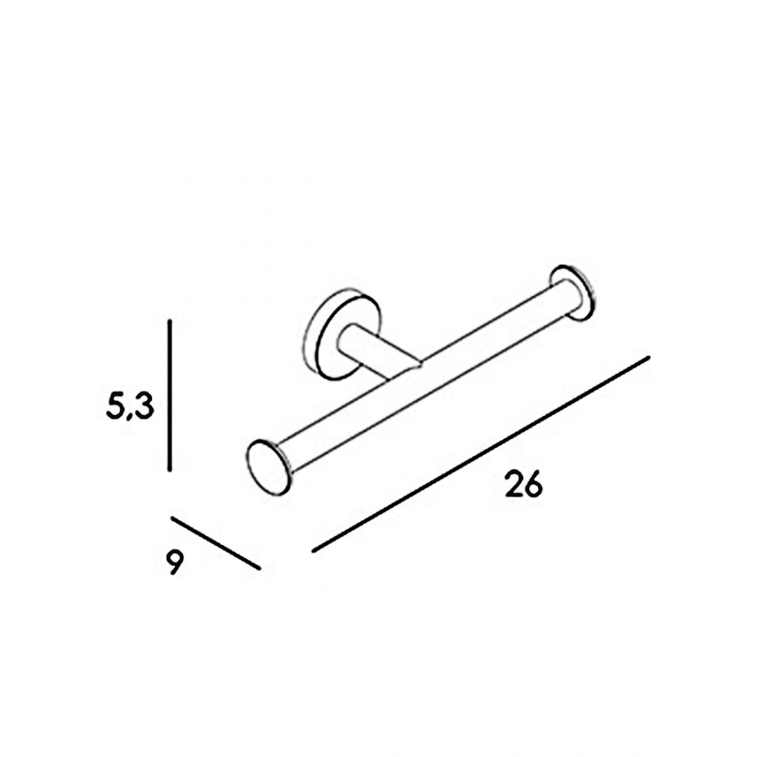 Portarrollos doble baño Eco 6500