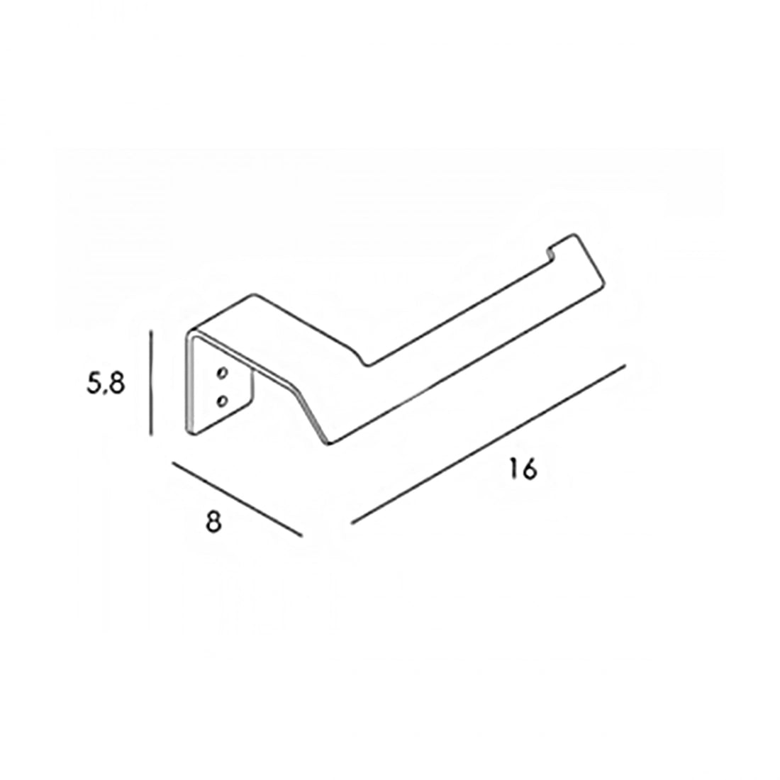 Portarrollos sin tapa