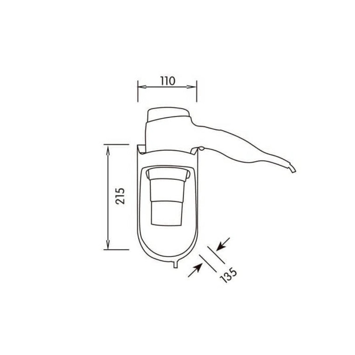 Secador de pelo 1600w