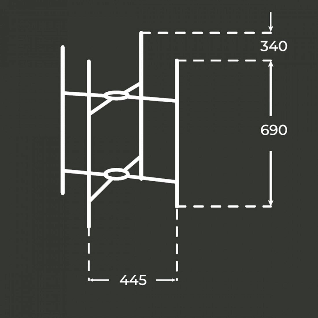 Soporte para lavabo suspendido