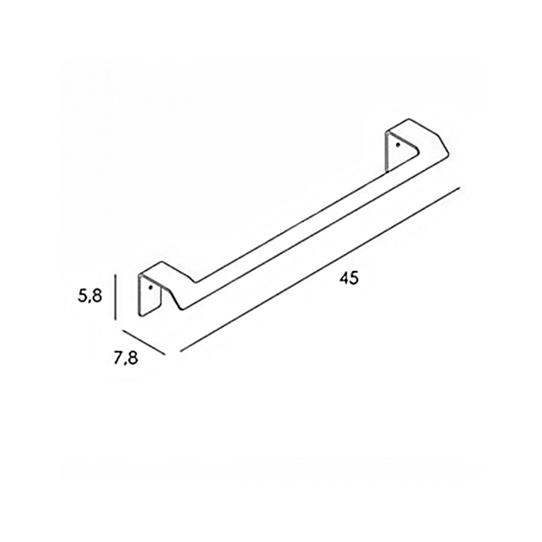 Toallero barra baño